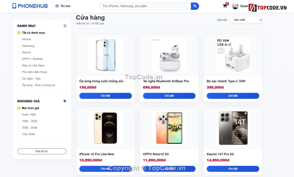Website bán hàng,Web bán hàng,bán hàng điện thoại